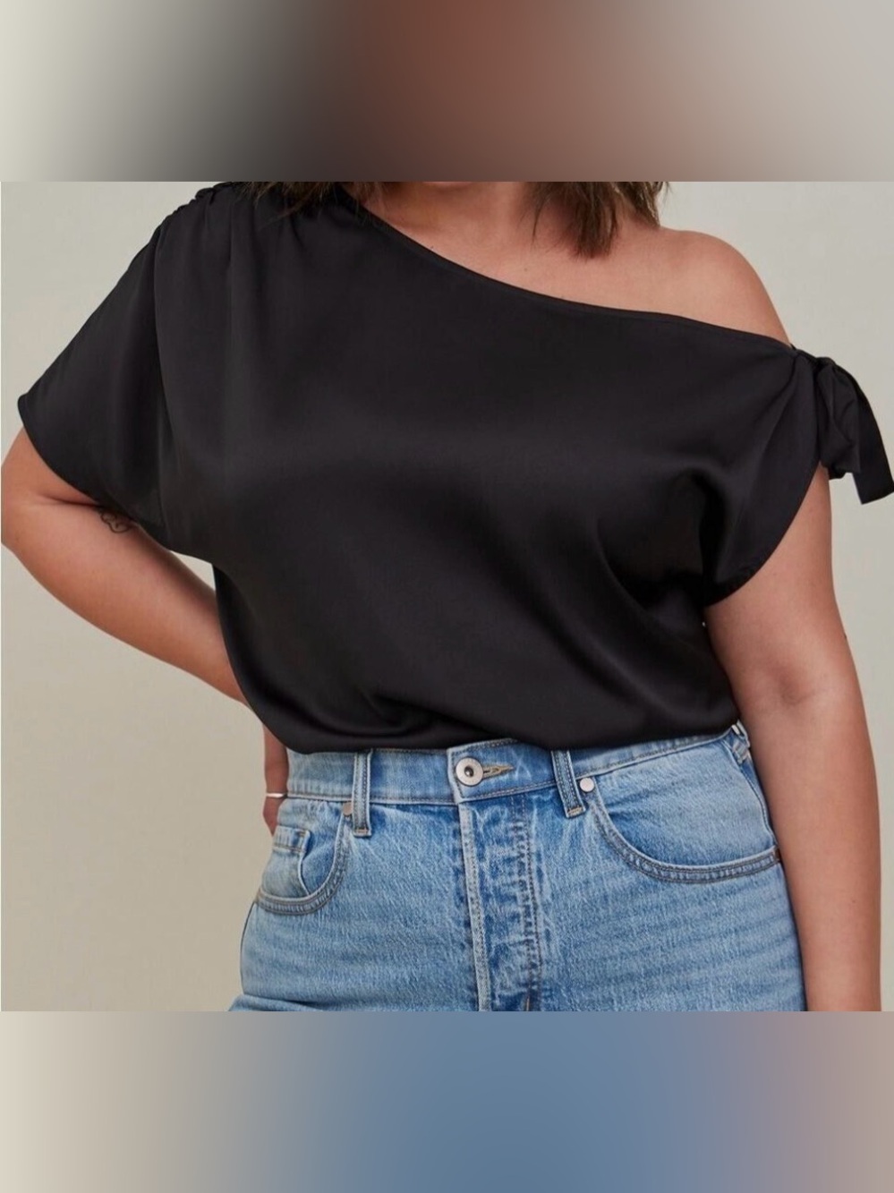 Torrid Satin Off-Shoulder Top